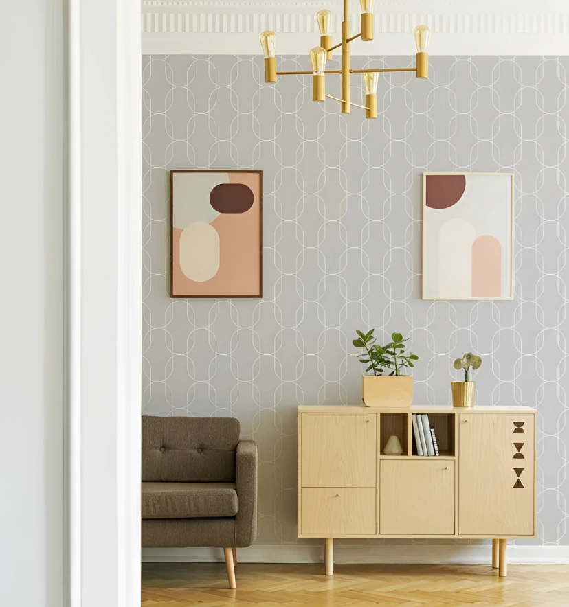 Grey Geometric wallpaper by Graham Brown